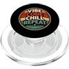 Vibe Coding Designs By AW Codice Vibe Chill Ripeti Retro Tramonto Codifica PopSockets PopGrip per MagSafe