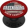 North Carolina born and pride Greensboro North Carolina, Vintage bandiera americana PopSockets PopGrip Adesivo