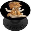 Teacher Theme Library Reader Graphics Gl Cute Girl Angelo Libro Aperto Lettura Grafica Bambino Arco PopSockets PopGrip Adesivo