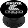 profession academic degree university ca Maestro di architettura Edificio sostenibile PopSockets PopGrip Adesivo