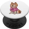 Chow Chow Puppy Lover PS Carino Chow Chow Dog Mom Paw amante PopSockets PopGrip Adesivo