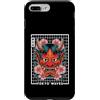 Japanese Oni Mask Aesthetic By TOKYO WAV Custodia per iPhone 7 Plus/8 Plus Maschera giapponese del diavolo Hannya giapponese Oni Grid Yokai Oni