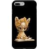 Smart Glasses Bow Headwrap Teacher Lover Custodia per iPhone 7 Plus/8 Plus Carino bambino lama lettura libro amante alpaca animale grafica