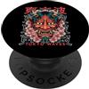 Hannya Oni By Tokyo-Waves Maschera giapponese Demone Cherry Blossom Yokai Devil Hannya Oni PopSockets PopGrip Adesivo