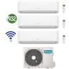 Hisense GARANZIA ITALIA Condizionatore Climatizzatore Trial Split Hisense Hi-Comfort 7000+12000+12000 esterna 4AMW81U4RJC WiFi A++
