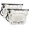 ULVBABI Contenitore portatile di piccole dimensioni (17,8 x 13,7 cm), dispenser di salviette riutilizzabili e ricaricabili, ecologico, pratico da viaggio (Moon Girl)