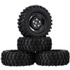 KEEDA Pneumatici in gomma RC da 1,9 pollici in plastica per 1/10 RC Rock Crawler Auto SCX10 D90 CC01 TF2 TRX4 parti (96 mm)