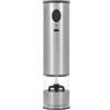 Cole & Mason Battersea, macinasale e pepe elettrico, macinasale automatico, meccanismo regolabile in ceramica, 21 cm, acciaio inox/acrilico, macinasale elettrico, USB-C, contiene 1 macinino