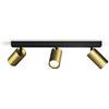 Philips Idris Spot, 3 faretti, 5W, attacco GU10, lampadina non inclusa, Grado di Protezione IP44, resistente all'acqua, Oro