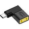 Pennle Adattatore da USB C a Slim Tip, 90 Gradi Convertitore 65W Tipo C Maschio a Punta Allungata Giallo, Adattatore per Caricatore PD, Connettore di Alimentazione Generic Compatibile con Len-ovo