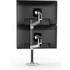 Ergotron - Braccio LX per due monitor sovrapposti da scrivania VESA - per 2 monitor fino a 40 pollice, 3,2-10kg ciascuno -Palo alto, Alluminio lucido (45-549-026)
