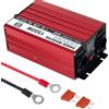 CNCEJIA Power Inverter 1500W Onda Sinusoidale Pura Convertitore di Tensione DC 12V a AC 230V con Porta USB & LCD Display per Casa, Auto,Camion (Rosso)