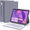 Occtingkind Custodia Tastiera con Illuminazione 7 Colori per Lenovo Idea Tab Pro 12.7 (2025) TB373FU & Moto Pad 60 Pro, Bluetooth, Italiano, Senza Touchpad, Protezione integrata, Lavanda
