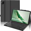 JADEMALL Custodia con Tastiera per Honor Magic Pad 2 12.3 2024, Italiana QWERTY Tastiera Bluetooth Magnetica Staccabile per Honor Magic Pad 2 12.3 2024, Nero