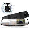 Podazz Telecamera per Auto da Full HD 1080P Grandangolare Posteriore impermeabile Telecamera con Sistema di Monitoraggio Inverso