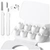 AOOSU Gommini Auricolari, 4 Paia Punte in Silicone per Airpods Pro 3, Silicone Antiscivolo con Penna Pulizia, Cancellazione del Rumore, 4 Misure (XS/S/M/L)