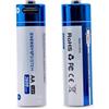 Energy Sistem Charge Pro C AA - Batterie ricaricabili in solo 2,5 ore con capacità 3404 mWh / 2270 mAh e ricarica Type C