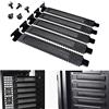 WODE 5pcs nero PCI Slot Cover filtro antipolvere piastra di chiusura in acciaio duro con vite