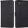RankOne Cover per OPPO Reno4 Z 5G (6.57 Inches), Custodia Flip Pelle Portafoglio, Magnetica Libro Bumper Cover Case - Nero