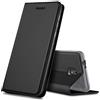 Verco case per Nokia 2.2 Cover, Custodia a Libro Pelle PU per Nokia 2.2 Booklet Protettiva [magnetica integrata], Nero