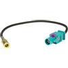 tomzz Audio 1500-053 Adattatore antenna Fakra (M) maschio a SMB (F) femmina compatibile con DAB Blaupunkt Pioneer Sony Kenwood Alpine JVC uva