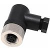 Eonvic M12 5 Pin Spina Circolare Femmina Codice A Connettore Sensore Aeronautico Impermeabile Ad Angolo Retto da 12mm per Cavo Adattatore di Alimentazione per NMEA 2000 Installabile sul Campo Reti