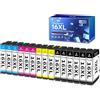 Torvon Cartucce d'inchiostro di ricambio 16XL per stampanti Epson 16 XL Workforce WF-2750 WF-2760 WF-2630 WF-2660 WF-2510 WF-2540 WF-2530 WF-2650 WF-2010 (confezione da 15)
