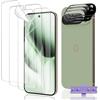 Euukzzea Pellicola Protettiva per Google Pixel 10 Pro XL, 3 Pezzi Morbido HD TPU Pellicola e 3 Pezzi Vetro Temperato Fotocamera, Anti Graffio Senza Bolle Protector