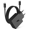 ACOCOBUY Caricabatterie Rapido 60 W per Samsung S26 Ultra, 45 W 25 W USB C Caricatore Rapido e Cavo USB C 1 m per Galaxy S26/S25/S24/S23/S22/S21/S20/A16/A17/A57/A37/A56/A36/A06/Z Flip7/Tab A11+/S10/S9 nero