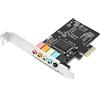 PUSOKEI Scheda Audio PCI-E Audio, Desktop CMI8738 Scheda Audio con Chip Audio Multicanale 5.1 con CD Driver, Scheda Audio PCIe 5.1 per 7 / Vista / XP 32/64 Bit