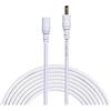 Liwinting 5m Cavo di prolunga di Alimentazione CC 3,5 mm x 1,35 mm Maschio al Femmina Cavo di prolunga Connettore DC, Adatto Adattatore di Alimentazione, Telecamera IP Wireless ecc - Bianco