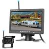 Hodozzy Telecamera di Retromarcia e 7 pollici HD Monitor Wireless, Telecamera Posteriore Senza Fili Sistema di Assistenza al Parcheggio, Impermeabile Visione Notturna 12V-24V per camion/rimorchio/camper