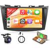 Rimoody 6G+128G 8 Core Android 15 Autoradio per Suzuki Swift 2011-2017 Suzuki Ertiga 2012-2017 9 Stereo Auto con Carplay Android Auto Senza Fili Mirror Link Bluetooth FM/RDS/EQ/DSP WiFi GPS SWC Retrocamera