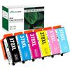 Greenjob 378XL Cartucce Compatibili per Epson 378 XL Multipack per Expression Photo XP-8000 XP-8005 XP-8505 XP-8500 XP-8600 XP-8605 XP-8700 XP-15000 XP8000 XP8005 XP8505 XP8500 XP8600 (6 Pezzi)