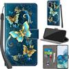 PHINIENLAND Cover per Samsung Galaxy S20 Plus PU Pelle Custodia Flip Turquoise