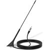 Bingfu Antenna Auto Lunga Autoradio FM AM Amplificata Adattatore DIN 41 cm | Montaggio del Tetto con Base Montaggio, Cavo 5 m, per Tuner Radio, Ricevitore Stereo, Veicolare Camper Camion SUV