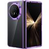 GIOPUEY Cover Compatibile con Honor Magic V5, Alta Trasparenza Custodia, Materiale PC Rigido Case，Nessun Ingiallimento, Nessuno Sbiadimento - Purple