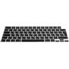 kwmobile Protezione Tastiera Russa Compatibile con Apple MacBook Air 15 M4 2025 A3241 - Cover Tastiera Russo QWERTY - Copertina Silicone Nero
