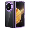GIOPUEY Cover Compatibile con Honor Magic V3, Alta Trasparenza Custodia, Materiale PC Rigido Case，Nessun Ingiallimento, Nessuno Sbiadimento - Purple