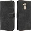 OKZone Cover per Huawei Mate 20 Lite, Custodia in PU Pelle per Huawei Mate 20 Lite, Custodia a Libro Protettiva Folio Portafoglio con Chiusura Magnetica e Slot per Carte Wallet Case Cover (Nero)