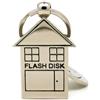 xichuangyuXCY Chiavetta USB in metallo a forma di casa, stick di memoria per regalo di nuova casa, matrimonio, Natale, U Disk con portachiavi (Casa 32GB)
