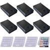 GTIWUNG 6 Pezzi 3 x AA 4.5V Supporto Batteria con Interruttore On/Off e Coperchio, Custodia per Batterie AA in Plastica con Presa USB Femmina, 3AA Porta Batterie con Presa USB e Interruttore ON/OFF
