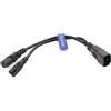 Eonvic Cavo di alimentazione da C14 a C13 + C7 Y, IEC 320 C14 maschio a C13 + C7 femmina splitter cavo adattatore 250 V 10 A, 30 cm