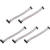 QUARKZMAN 5 Pz Cavo a Nastro Piatto IDC, Passo 2.54mm Larghezza 13mm Lunghezza 15cm 10 a 16 Pin FC a FC Connettore a Nastro Piatto per PC, Display LED