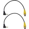 Create idea 2PCS 2.5mm TRRS Maschio A RCA Femmina Cavo Navigatore GPS per Auto Video Ingresso AV Cavo Adattatore RCA Cavo Audio Convertitore Cavo di Collegamento Piombo 26cm