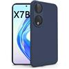 N NEWTOP Cover Compatibile per Honor X7B, Custodia TPU SOFT Gel Silicone Ultra Sottile Flessibile Case Posteriore Protezione Fotocamera Anti Urto Guscio Scocca Colorato Thin (Blu)