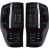 Pevolgen Fanale Posteriore per Ford Ranger Raptor T6 T7 PX XL XLT MK1 MK2 2012-2019 LED Car Light Lampada Freno Posteriore Fanale Posteriore 1 Paio,Nero