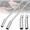 WEGREAT 2 noci per candela: chiave per candela lunga 14/16 mm, prolunga 30 cm, chiave magnetica girevole a 12 punti, rimozione candele per moto, tosaerba, attrezzi per auto