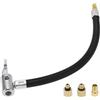 A ABSOPRO Tubo di prolunga per gonfiatore pneumatici Durevole 23cm M8x0.8 15.5mm OD Adattatore Tubo Estensione per Pompa Aria Valvola Pneumatico con Adattatore Filettato Nylon Nero 1 Set