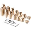 A ABSOPRO Pesi Bilanciamento Ruota Per BMW X5 20-25 20pz | Materiale Metallo, 5 Dimensioni (41.52-14.79mm), 4 Pesi (14g-35g)